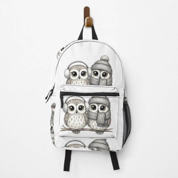Item preview, Cozy Winter Owls on a Branch designed and sold by aaljone007.