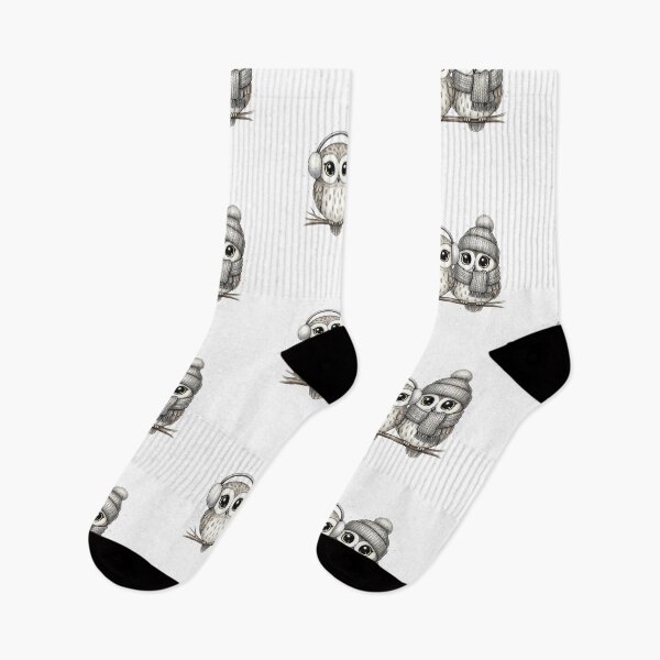 Item preview, Cozy Winter Owls on a Branch designed and sold by aaljone007.