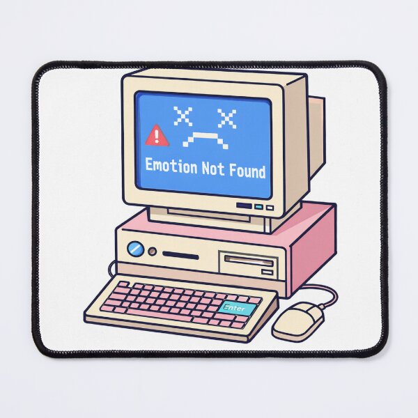 Item preview, Retro Computer Emotion Not Found – Cute Y2K Tech Error Illustration designed and sold by Lumiart1408.