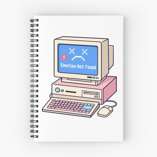 Item preview, Retro Computer Emotion Not Found – Cute Y2K Tech Error Illustration designed and sold by Lumiart1408.