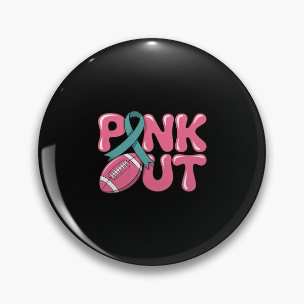 Item preview, Pink Out Football Bow Breast Cancer Awareness Pink Ribbon designed and sold by Voidbinder.