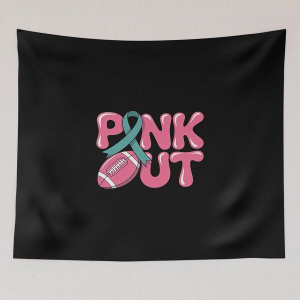 Item preview, Pink Out Football Bow Breast Cancer Awareness Pink Ribbon designed and sold by Voidbinder.