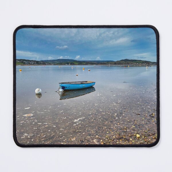 Item preview, Serenity on the Exe - Classic Boat at Exe Estuary Exmouth Maritime Art designed and sold by leonwoods.
