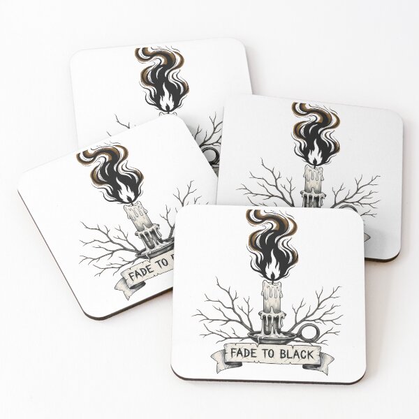 Item preview, Gothic Candle Flame Art – Fade to Black, Memento Mori Melting Wax Dark Academia Illustration designed and sold by Luminari Creations.