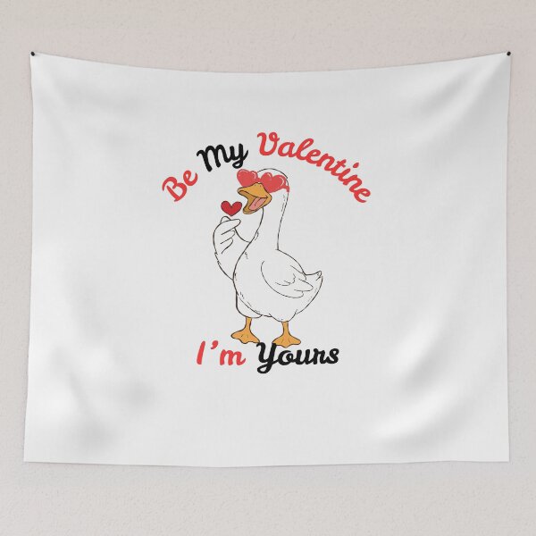 Item preview, Be My ValetIne I'm Yours | Duck With Love Eyes designed and sold by SolSel ⭐⭐⭐⭐⭐.