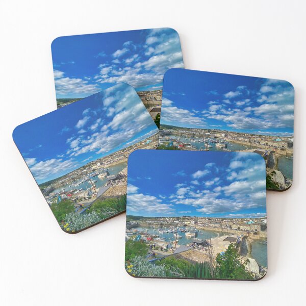 Item preview, Porthleven Harbour Cornwall - Sun-Drenched Coastal Village and Cornish Seascape designed and sold by leonwoods.