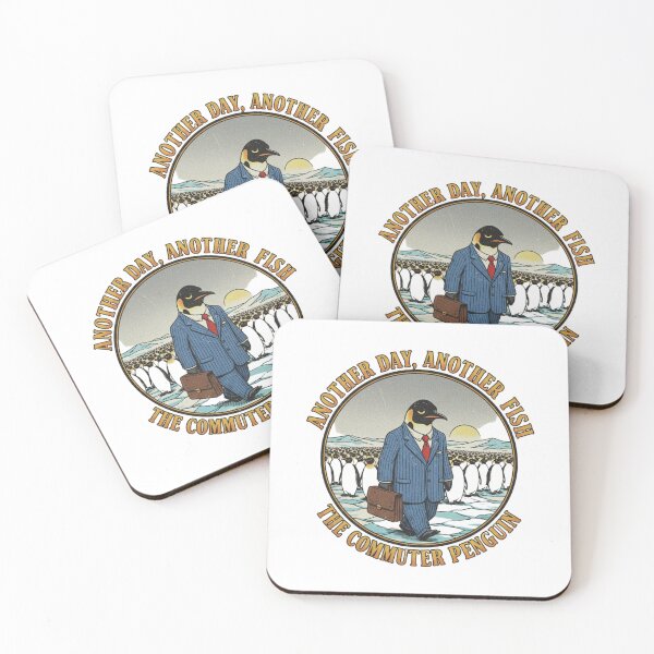 Item preview, Commuter Penguin Business Suit – Another Day Another Fish 90s Vintage Graphic designed and sold by FakeJoo.