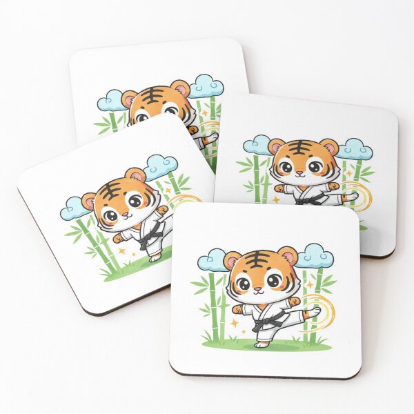 Item preview, Lindo diseño infantil de tigre de karate designed and sold by LoudVictory.