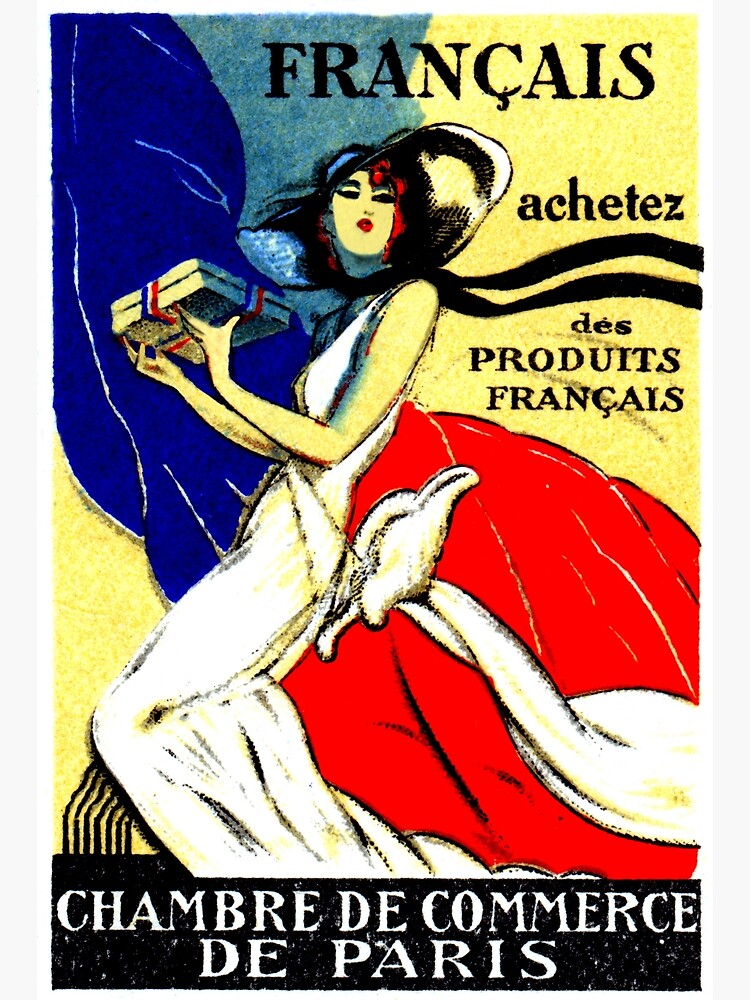 "1920 Buy French Products" Canvas Print for Sale by historicimage