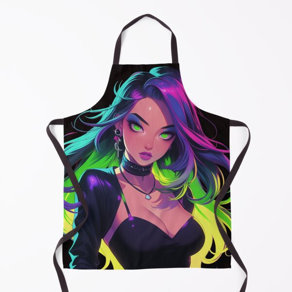 Item preview, rainbow anime girl designed and sold by CursedbyLilith.