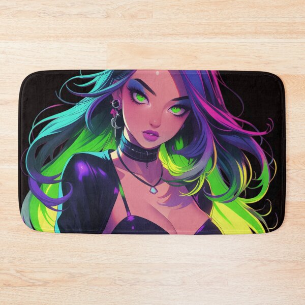 Item preview, rainbow anime girl designed and sold by CursedbyLilith.