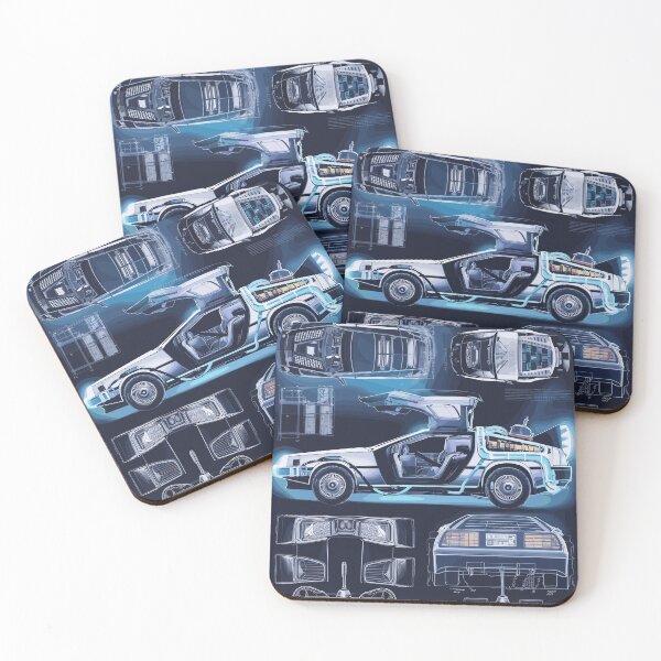 Item preview, Vintage Classic Car Delorean Art Neon designed and sold by PrintCarClub.