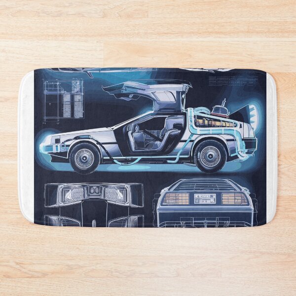 Item preview, Vintage Classic Car Delorean Art Neon designed and sold by PrintCarClub.