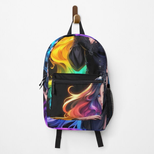 Item preview, rainbow anime girl designed and sold by CursedbyLilith.