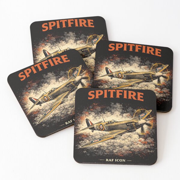 Item preview, Spitfire Fighter Aircraft Retro Vintage Aviation Art designed and sold by Retr0Tshirts.