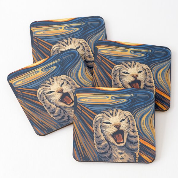 Item preview, The Meow Scream: Edvard Munch Cat Parody designed and sold by arfindo-indra.