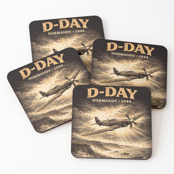 Item preview, D-Day Normandy WWII Invasion Historic Memorial Art designed and sold by Retr0Tshirts.