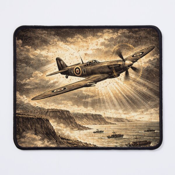 Item preview, D-Day Normandy WWII Invasion Historic Memorial Art designed and sold by Retr0Tshirts.