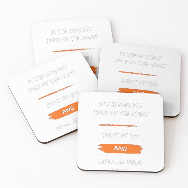 Item preview, In the Darkest Hour He’ll Be Your Light – Inspirational Love Quote Sticker designed and sold by DeepSay-Studio.