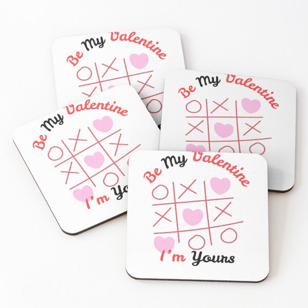 Item preview, Be My ValetIne I'm Yours | Tic-Tac-Toe of Love designed and sold by SolSel ⭐⭐⭐⭐⭐.