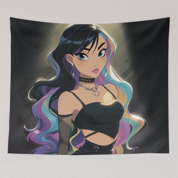 Item preview, bi anime girl designed and sold by CursedbyLilith.