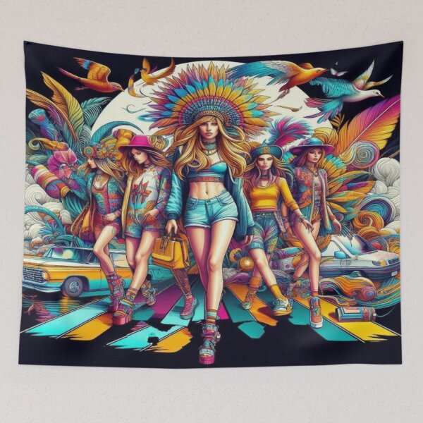 Item preview, Surreal Street Queens – Fashion, Fantasy & Color Power united in an urban art moment designed and sold by FotoworldEdel.