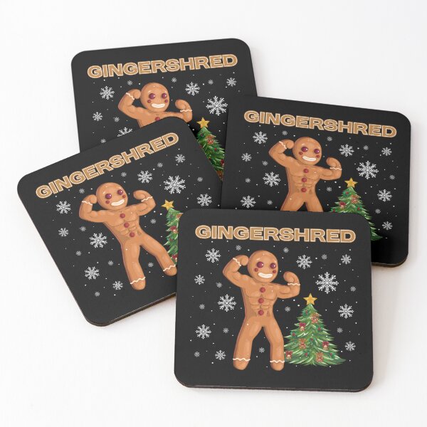 Item preview, Gingershred Bodybuilding Gingerbread Man Christmas Tree X-mass designed and sold by PolaMaku.