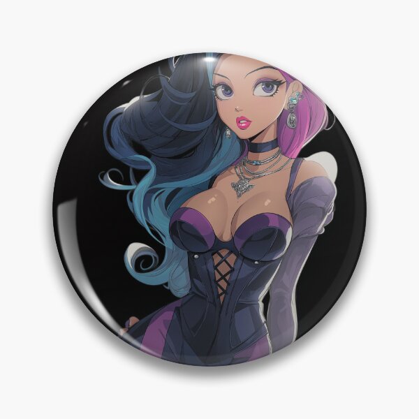 Item preview, bi anime girl designed and sold by CursedbyLilith.