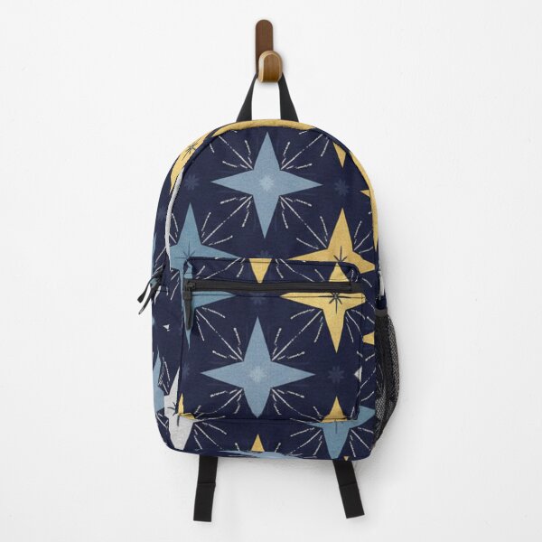 Item preview, Mid-Century Modern Astral Tile Retro Atomic Starburst Navy designed and sold by ZyVoAli.