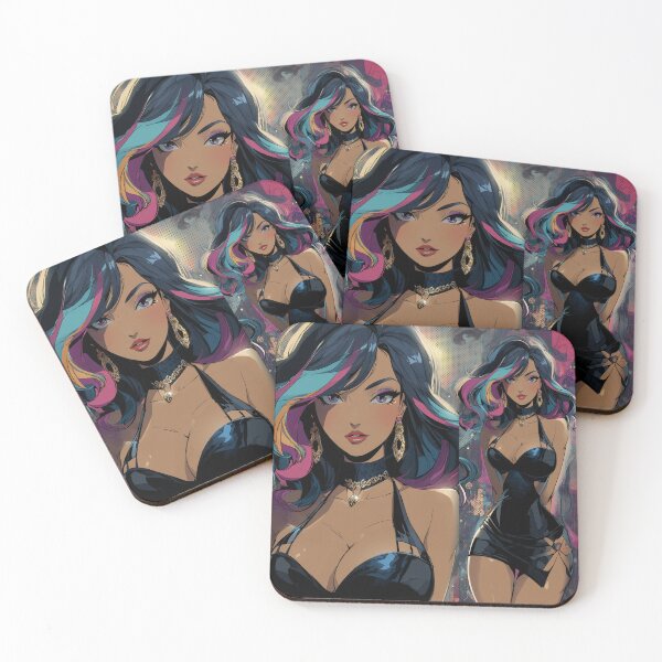 Item preview, bi anime girl designed and sold by CursedbyLilith.