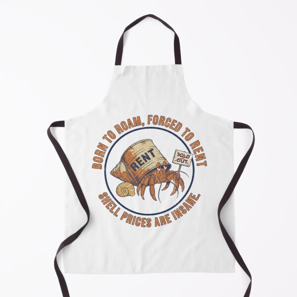 Item preview, Forced to Rent Hermit Crab – Funny Housing Crisis 90s Vintage Graphic designed and sold by FakeJoo.