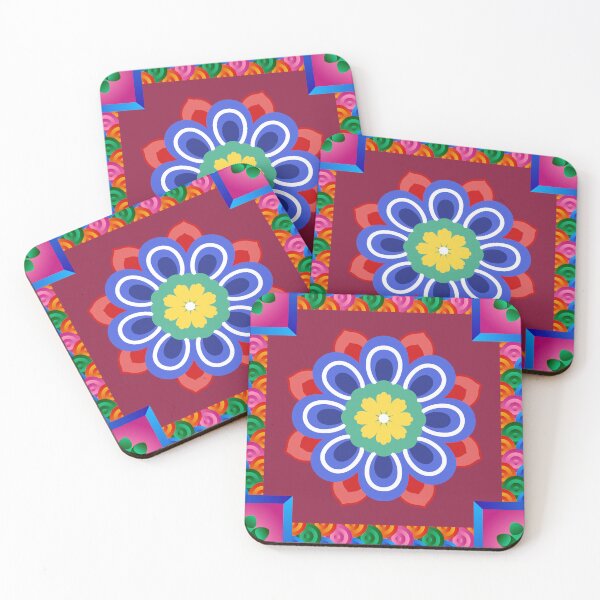 Item preview, Traditional Korean Dancheong floral pattern (단청) designed and sold by mycreastyle.