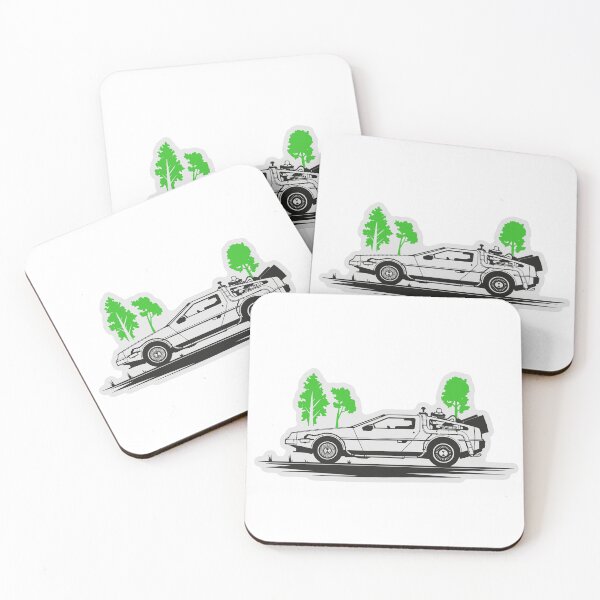 Item preview, Vintage Classic Car Delorean Design Exclusive Nature designed and sold by PrintCarClub.
