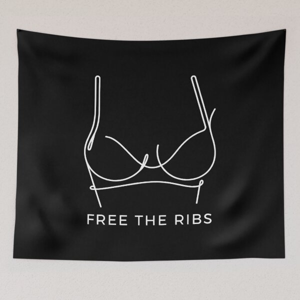 Item preview, Free The Ribs Minimalist Line Art Body Positivity Feminine Design designed and sold by SplashTastic.