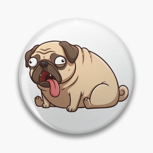 Item preview, Heavy Breathing Intensifies Pug Meme designed and sold by Petzzz.
