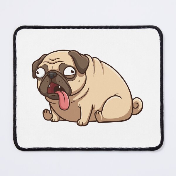 Item preview, Heavy Breathing Intensifies Pug Meme designed and sold by Petzzz.
