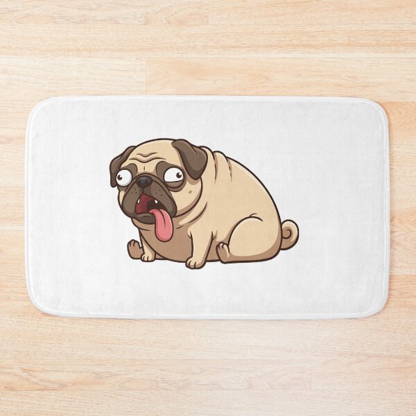 Item preview, Heavy Breathing Intensifies Pug Meme designed and sold by Petzzz.
