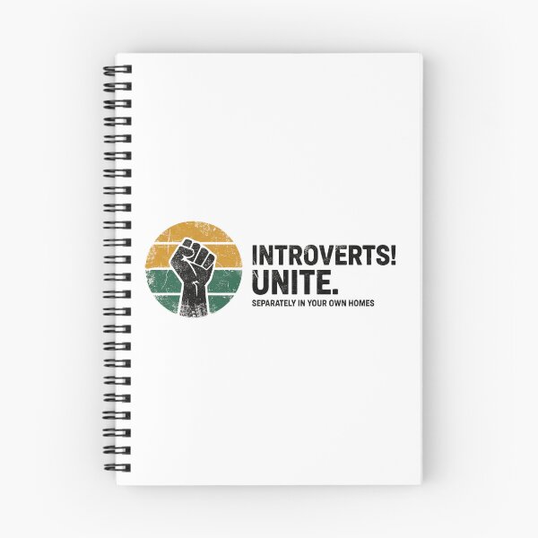 Item preview, FUNNY QUOTES Introverts Unite – Vintage Fist Retro Introvert Statement Design designed and sold by C3J7.