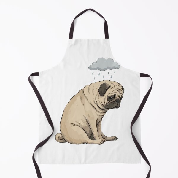 Item preview, Staring Into The Void Sad Pug Art designed and sold by Petzzz.