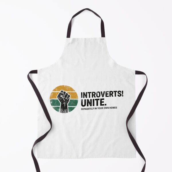 Item preview, FUNNY QUOTES Introverts Unite – Vintage Fist Retro Introvert Statement Design designed and sold by C3J7.