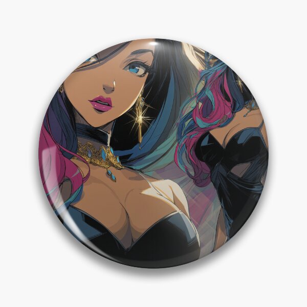 Item preview, bi anime girl designed and sold by CursedbyLilith.