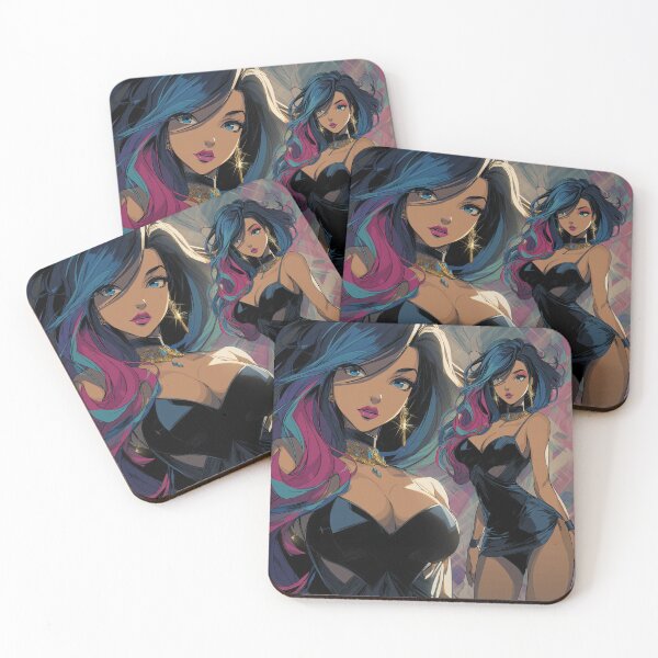 Item preview, bi anime girl designed and sold by CursedbyLilith.