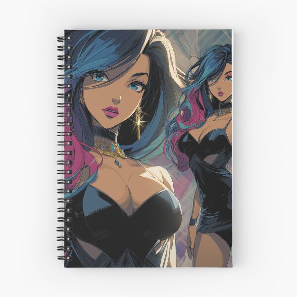 Item preview, bi anime girl designed and sold by CursedbyLilith.
