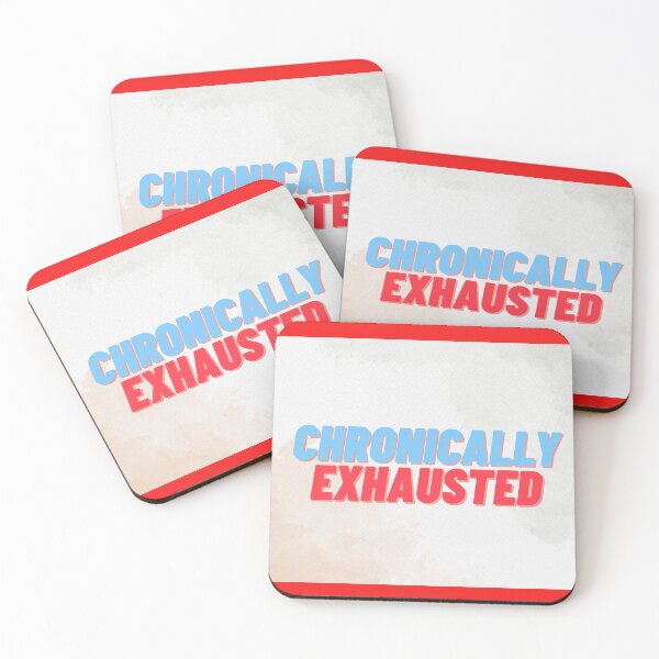 Item preview, Chronically Exhausted Low Energy Mood Design designed and sold by Art Empire 33 | Funny Pet Art & Gift Designs for Stickers and Wall Art.