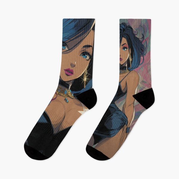 Item preview, bi anime girl designed and sold by CursedbyLilith.