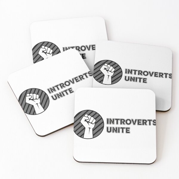 Item preview, FUNNY QUOTES Introverts Unite – Vintage Fist Retro Introvert Statement Design designed and sold by C3J7.