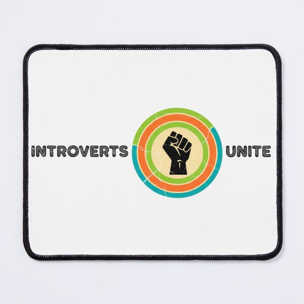 Item preview, FUNNY QUOTES Introverts Unite – Vintage Fist Retro Introvert Statement Design designed and sold by C3J7.