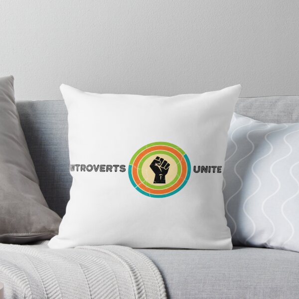 Item preview, FUNNY QUOTES Introverts Unite – Vintage Fist Retro Introvert Statement Design designed and sold by C3J7.