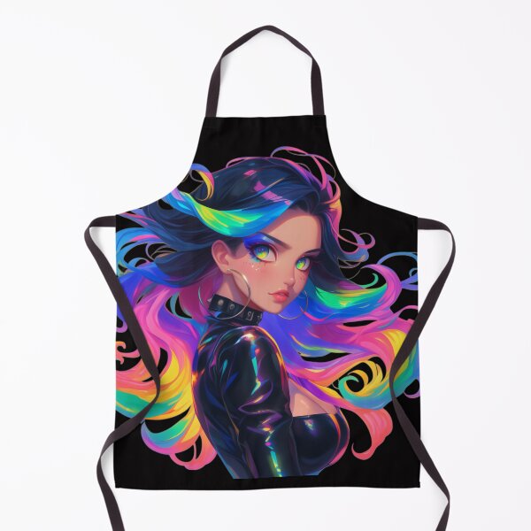 Item preview, rainbow anime girl designed and sold by CursedbyLilith.