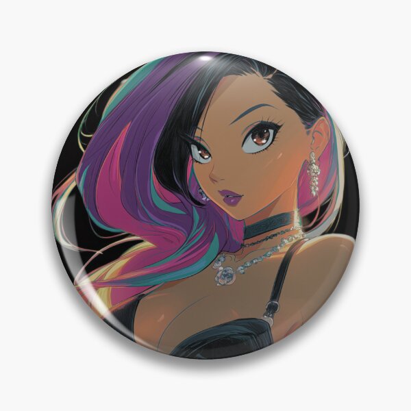 Item preview, bi anime girl designed and sold by CursedbyLilith.